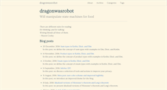 Desktop Screenshot of dragonwasrobot.com