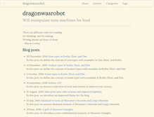Tablet Screenshot of dragonwasrobot.com